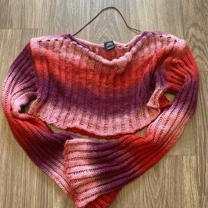 Urban Outfitters Ombre Knit Cropped Sweater Size L